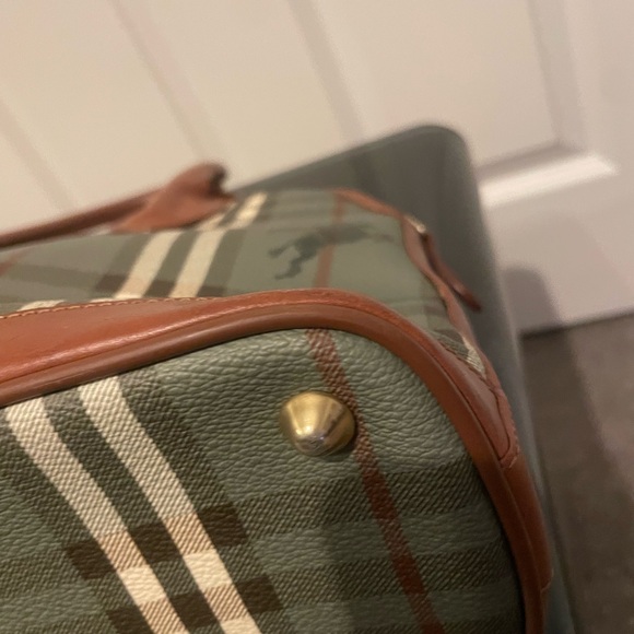 Burberry Haymarket Handbag. - Picture 11 of 17